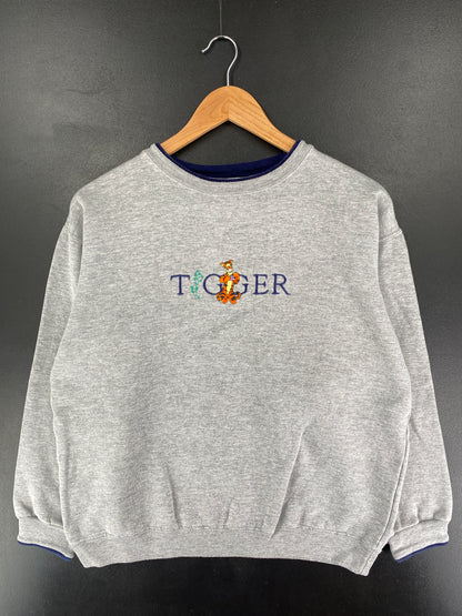 00' DISNEY TIGGER Size L Vintage Sweat-Shirt / E8878S