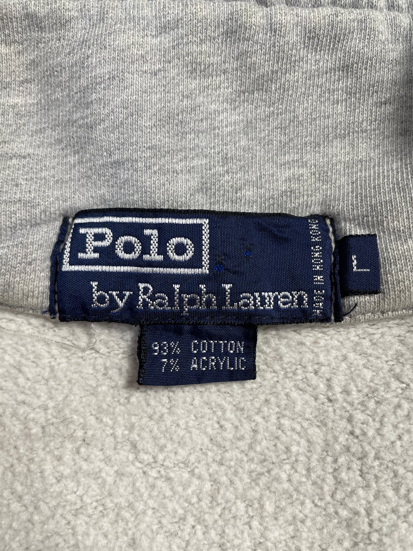 90's POLO RALPH LAUREN Size L Vintage Half Zip Sweat-Shirt / F4451S