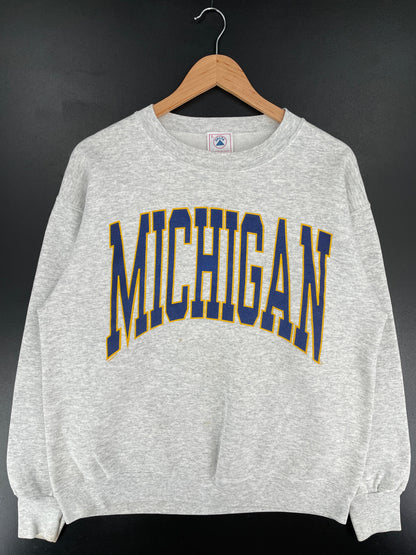 90's MICHIGAN Made in USA Size L Vintage College Sweat-shirt / F3604S
