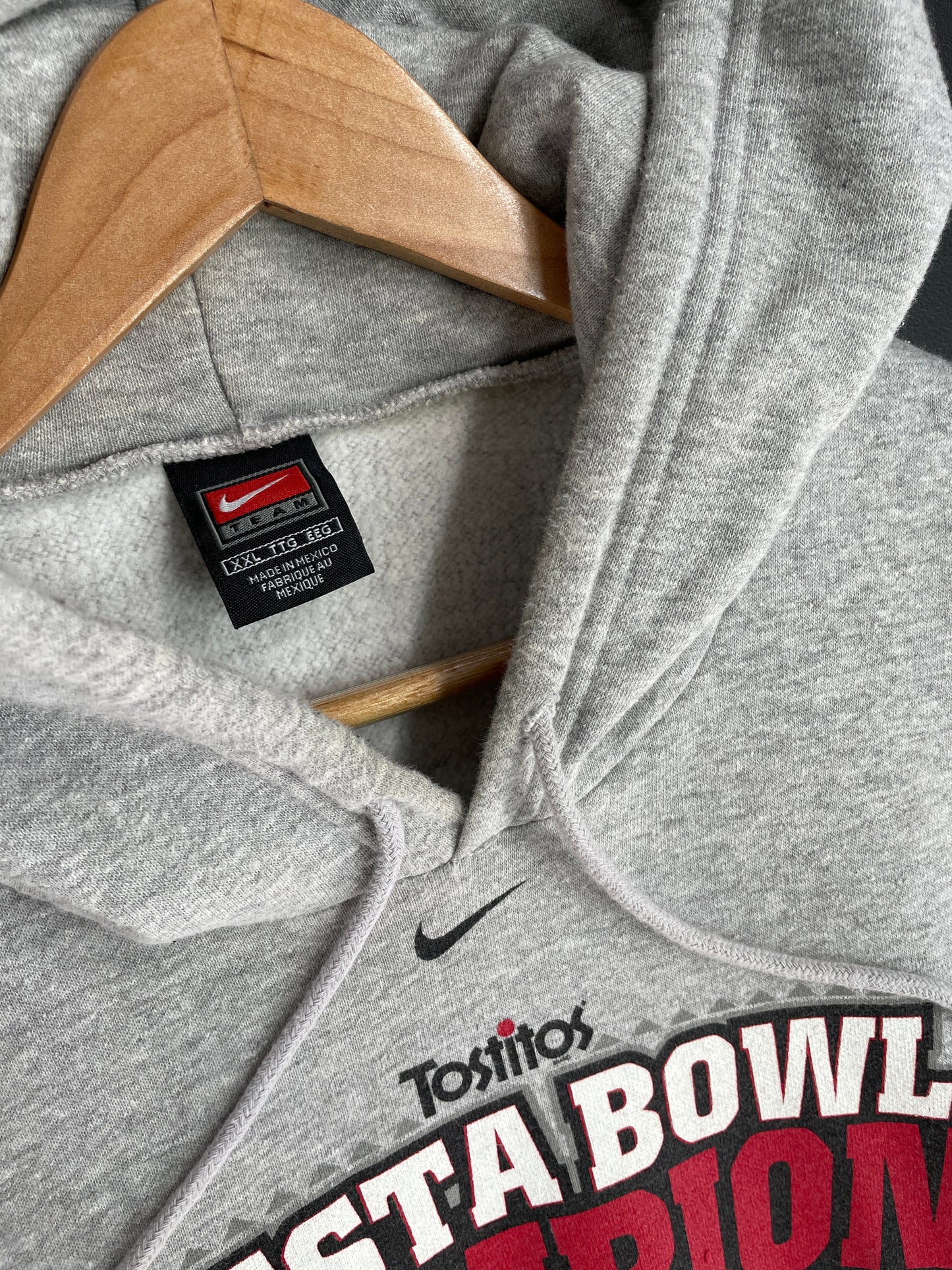 2004 NIKE x OHIO Size XXL Vintage College Hoodie Sweat-shirt / F1471S