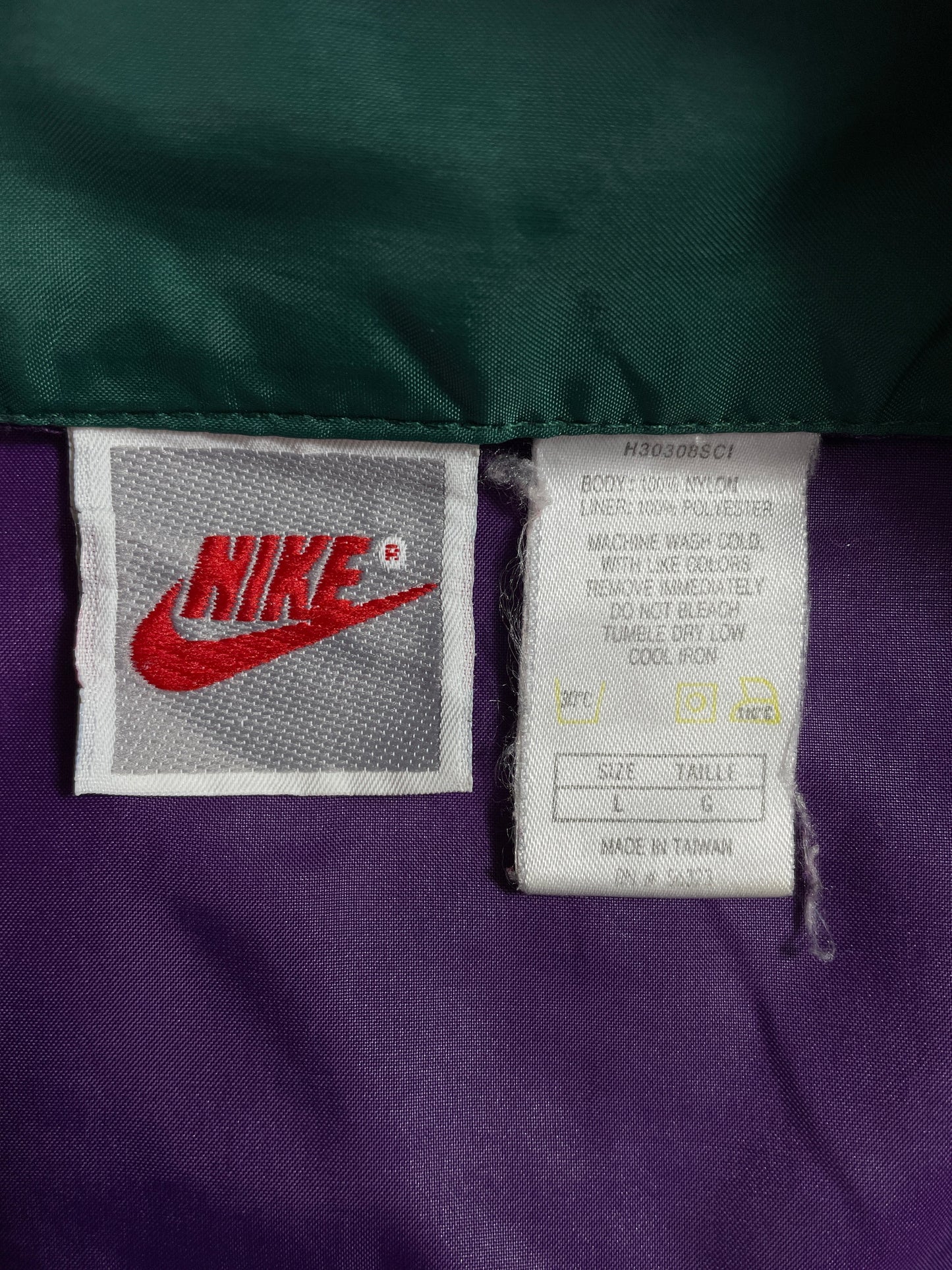 90's NIKE Silver Tag Size L Vintage Nylon Jacket / F2090N