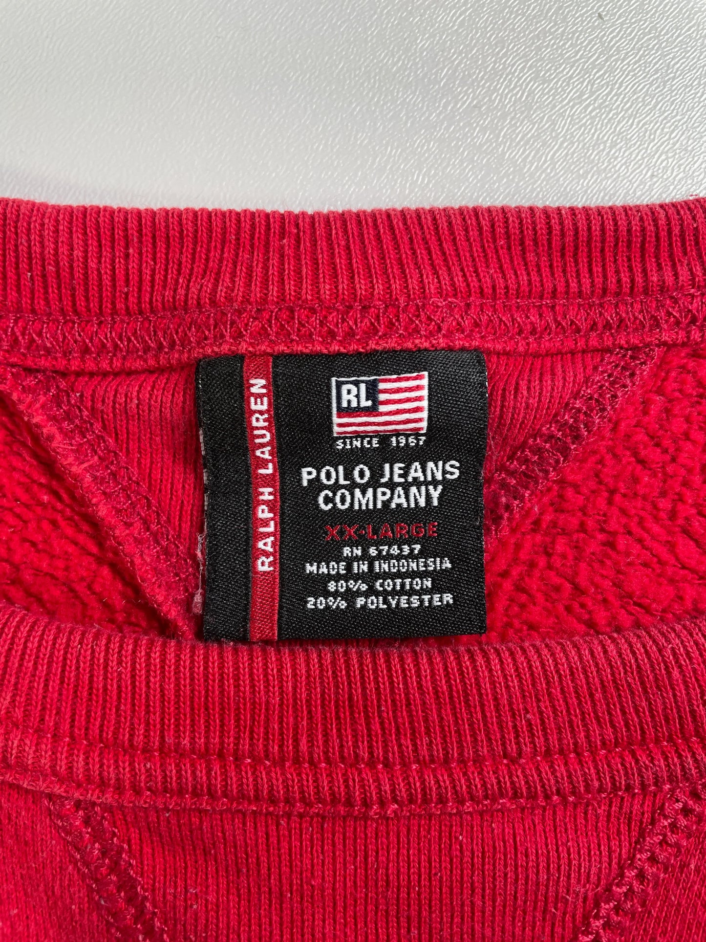 Vintage POLO JEANS RALPH LAUREN Size XXL Vintage Sweat-Shirt / F6197S