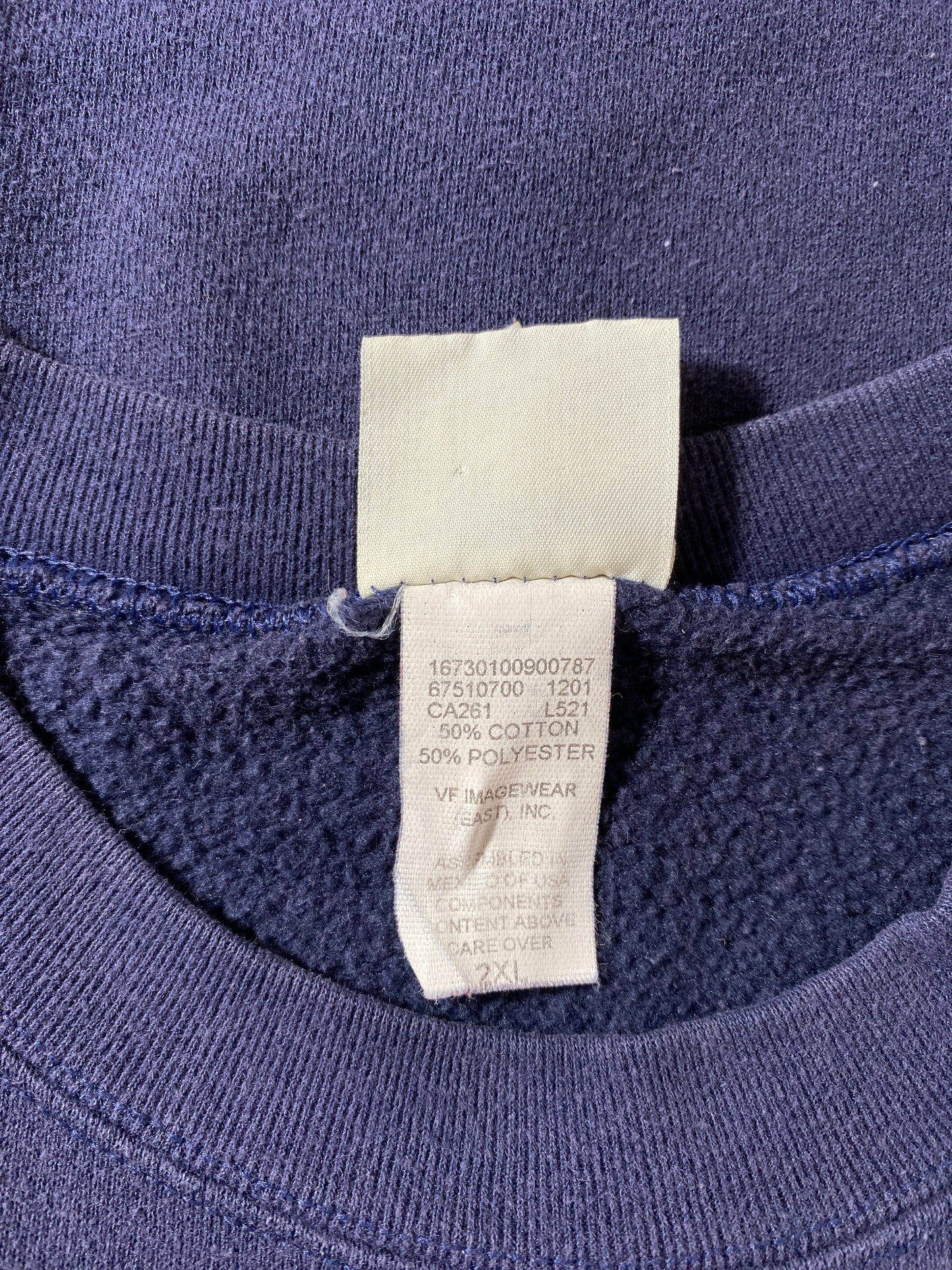 2002 NCAA NATIONAL CHAMPIONS UCONN WOMEN'S BASKETBALL Size XXL Vintage College Sweat-shirt / F5989S