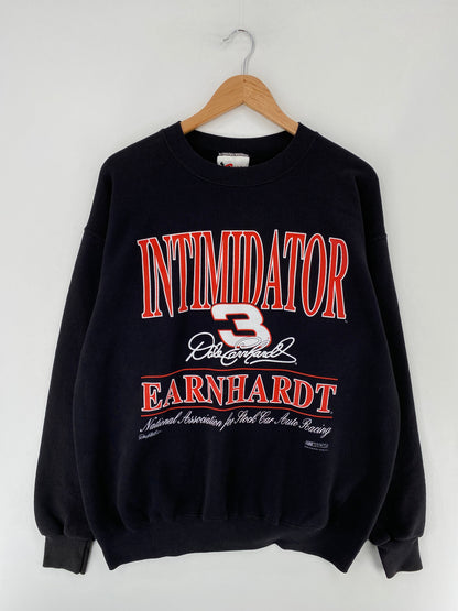 Vintage DALE EARNHARDT Size L Vintage Racing Sweat-shirt / F1069S