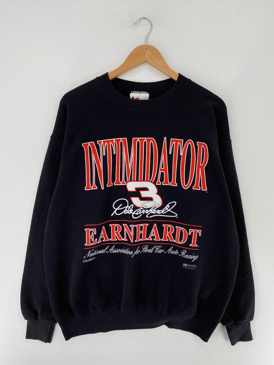 Vintage DALE EARNHARDT Size L Vintage Racing Sweat-shirt / F1069S