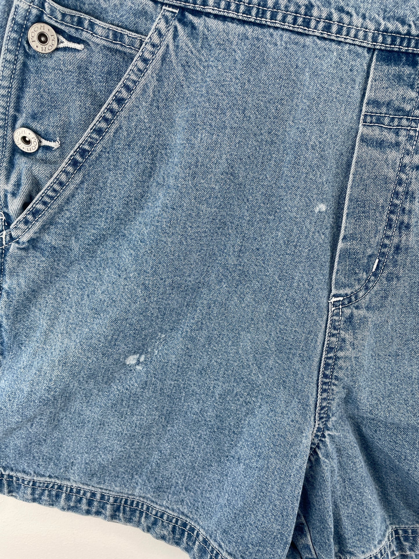 00' DISNEY WINNIE THE POOH Size L Vintage Denim Overall / E7875P