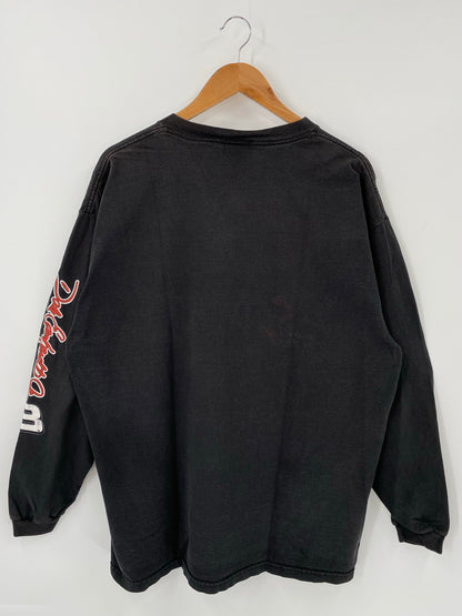 .00’ Budweiser x DALE EARNHARDT Size XL Vintage Racing Long Sleeve T-Shirt / E9136T