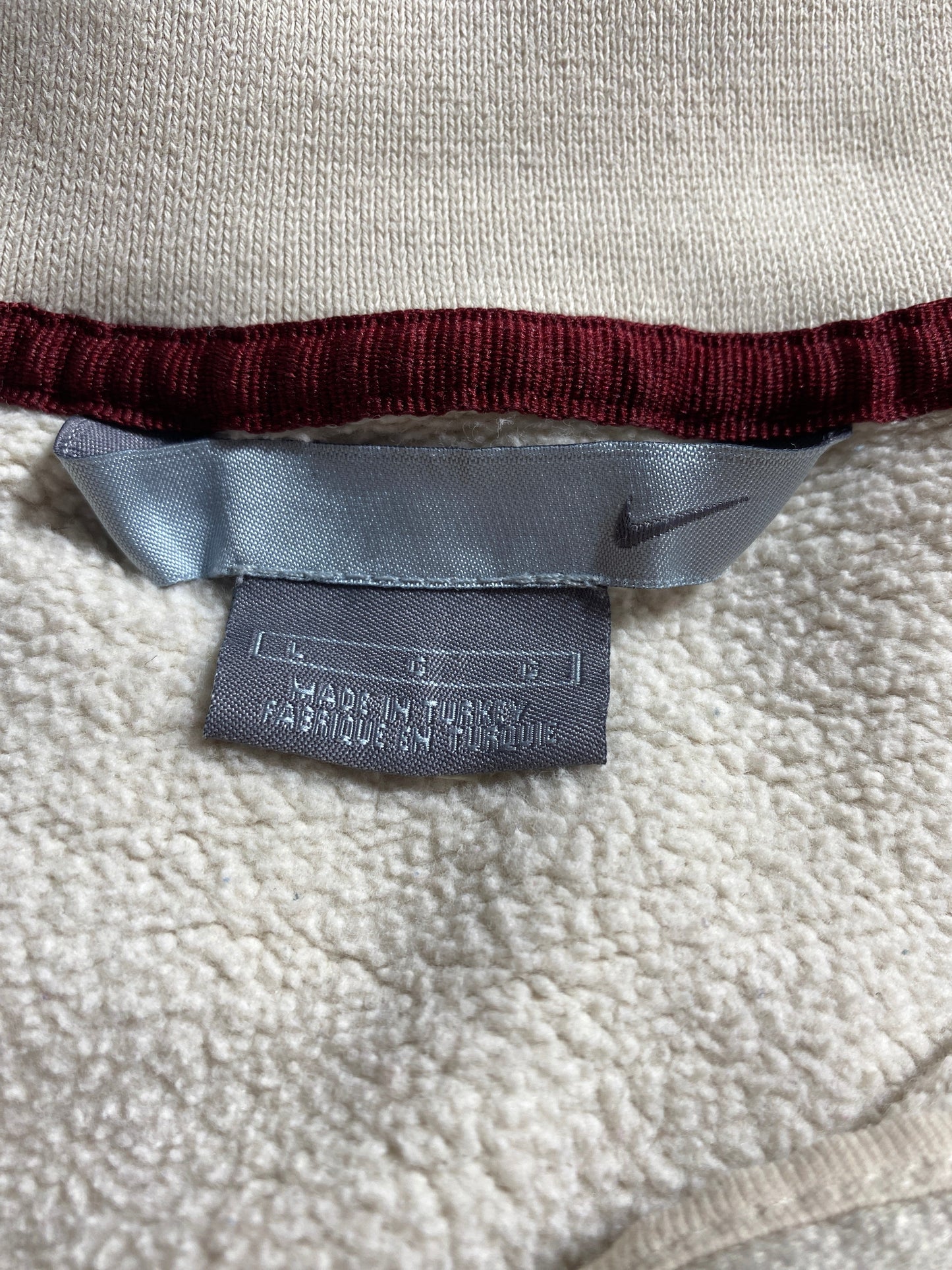 00’ NIKE MINI SWOOSH ATHLETICS Size L Vintage Half-Zip Sweat-Shirt / G6474S