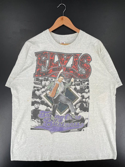 90’s ELVIS PRESLEY Made in USA Size XXL Vintage Music T-shirt / E7811T