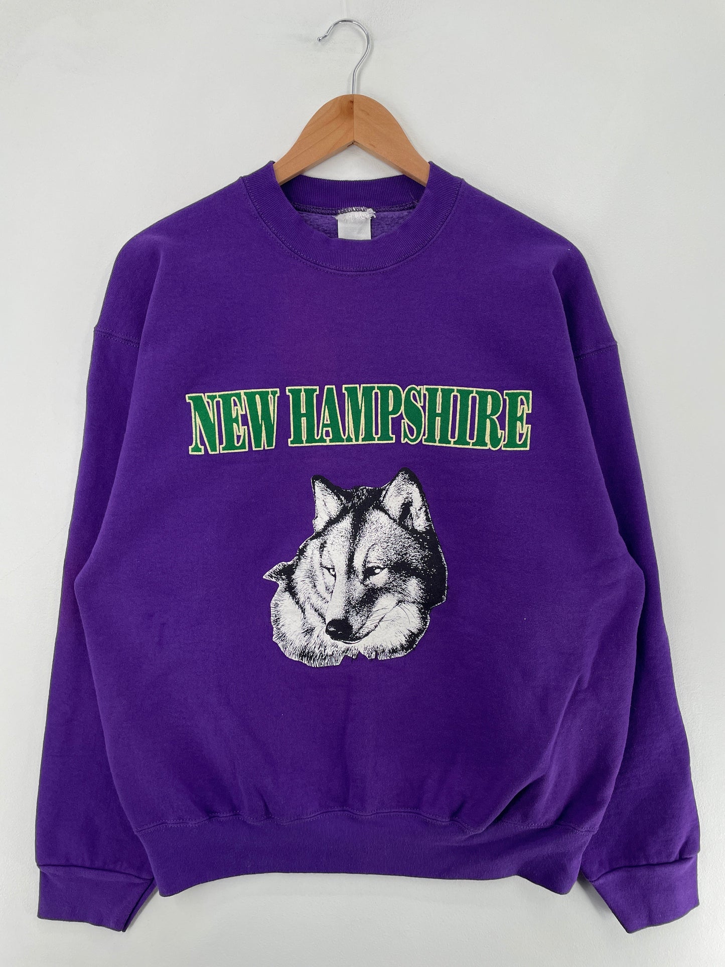 90’s NEW HAMPSHIRE Made in USA Size Approx.XL Animal Sweat-Shirt / G2900S