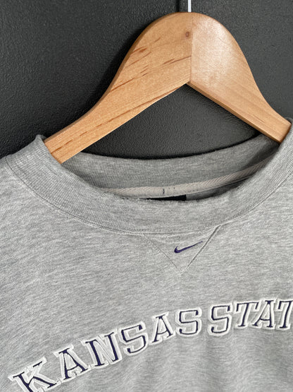 00' NIKE x KANSAS STATE Size XL Vintage College Sweat-shirt / F3651S