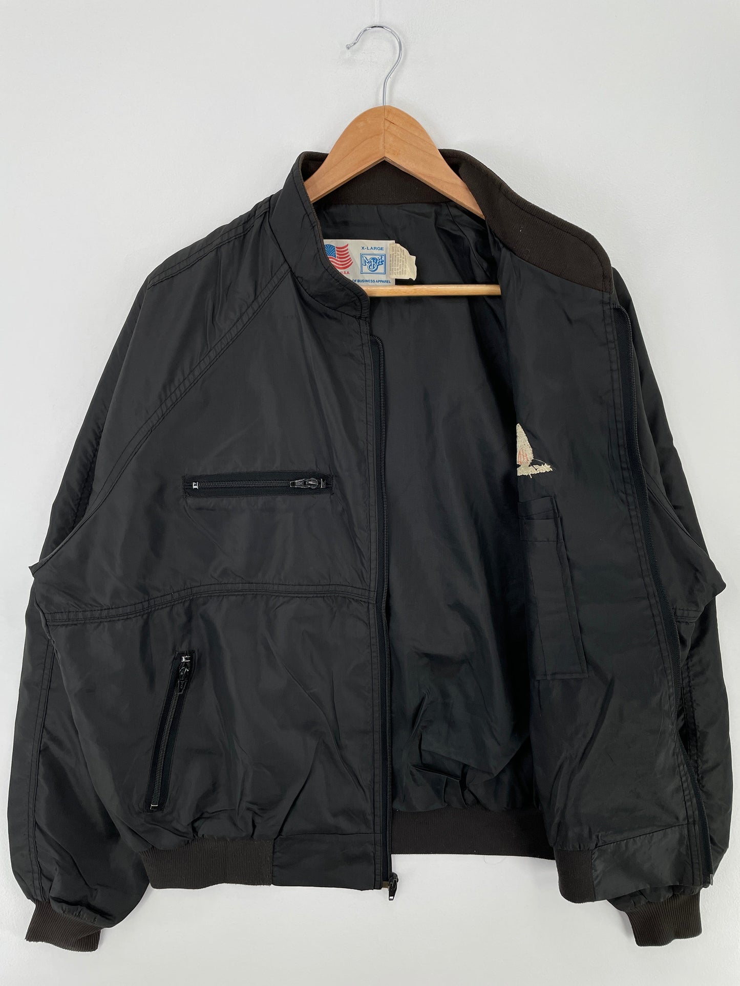 80’s HARLEY DAVIDSON Made in USA Size XL Vintage Nylon Jacket / F7910N