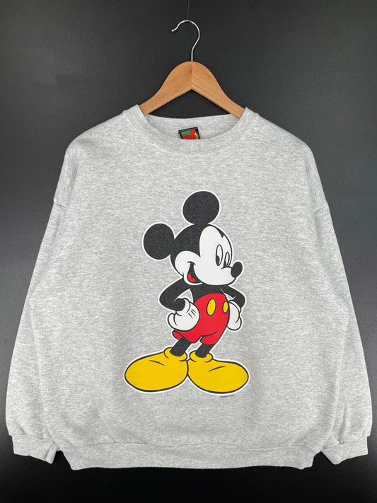 90's DISNEY MICKEY Made in USA Size XL Vintage Sweat-Shirt / G558S