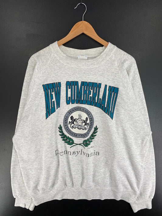 90's NEW CUMBERLAND Made in USA Size XXL Vintage College Sweat-shirt / G5454S