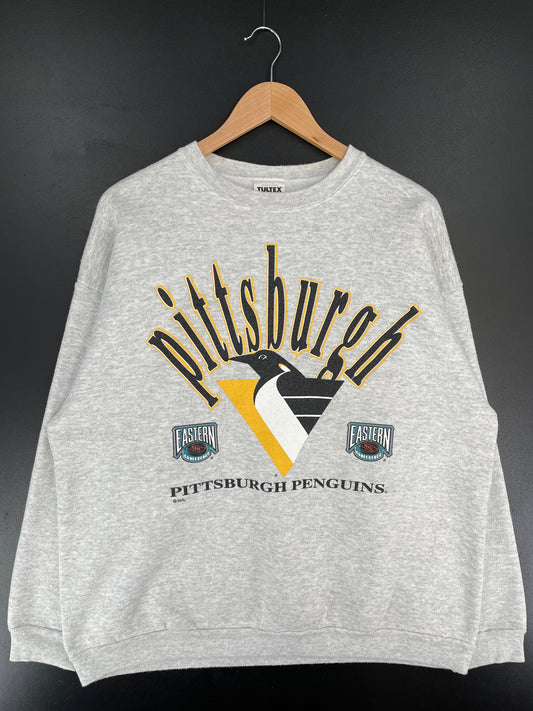 90's PITTSBURGH PENGUINS Made in USA Size XL Vintage NHL Sweat-shirt / F4312S