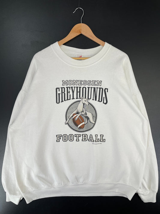 1996 MONESSEN GREYHOUNDS Made in USA Size XXXL Vintage College Sweat-Shirt / G3561S