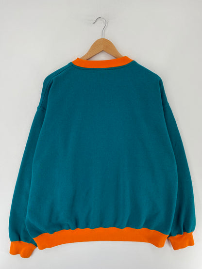 90’s MIAMI DOLPHINS Size XL NFL Sweat-Shirt / E6932S