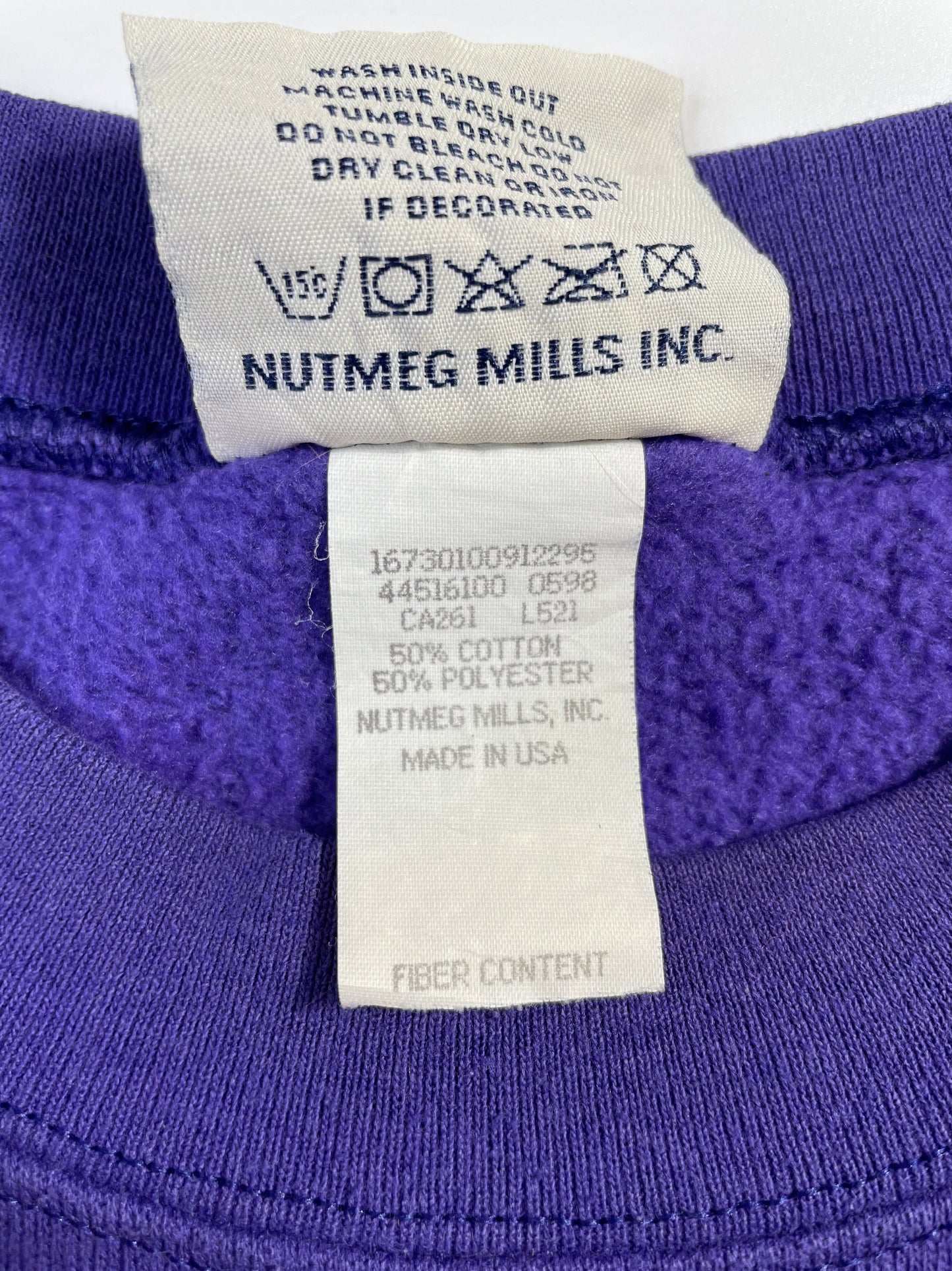 1998 MINNESOTA VIKINGS Made in USA Size L Vintage NFL Sweat-Shirt / G4180S