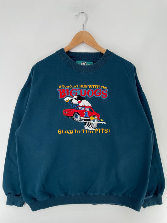 Vintage BIG DOG Size L Vintage Sweat-Shirt / E7046S