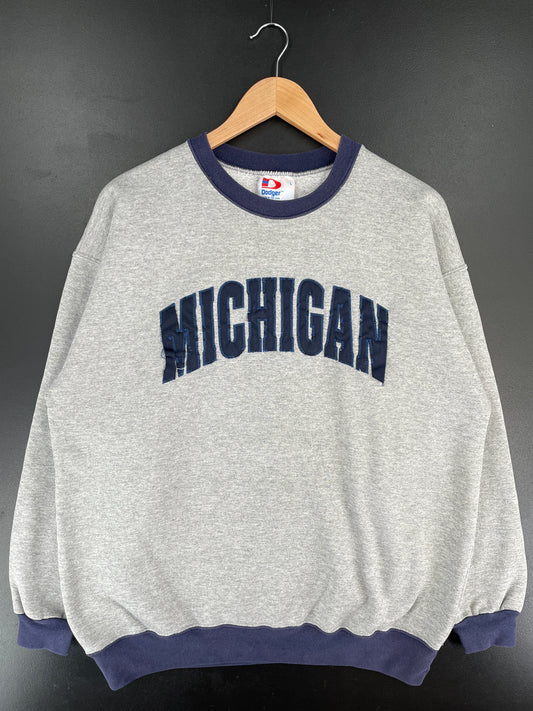 90's MICHIGAN Made in USA Size L Vintage College Sweat-Shirt / F1363S