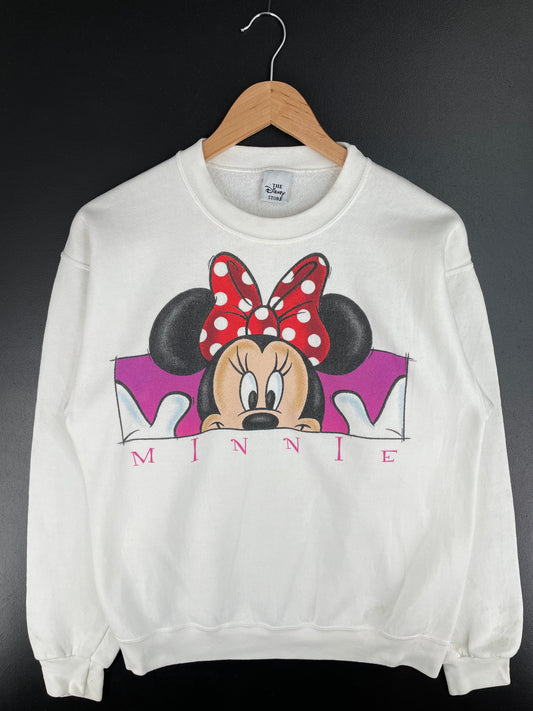 90's DISNEY MINNIE Made in USA Size S Vintage Sweat-shirt / F4838S