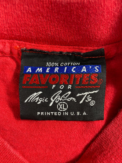 90's CHICAGO BULLS Made in USA Size XL Vintage NBA T-Shirt / F2268T