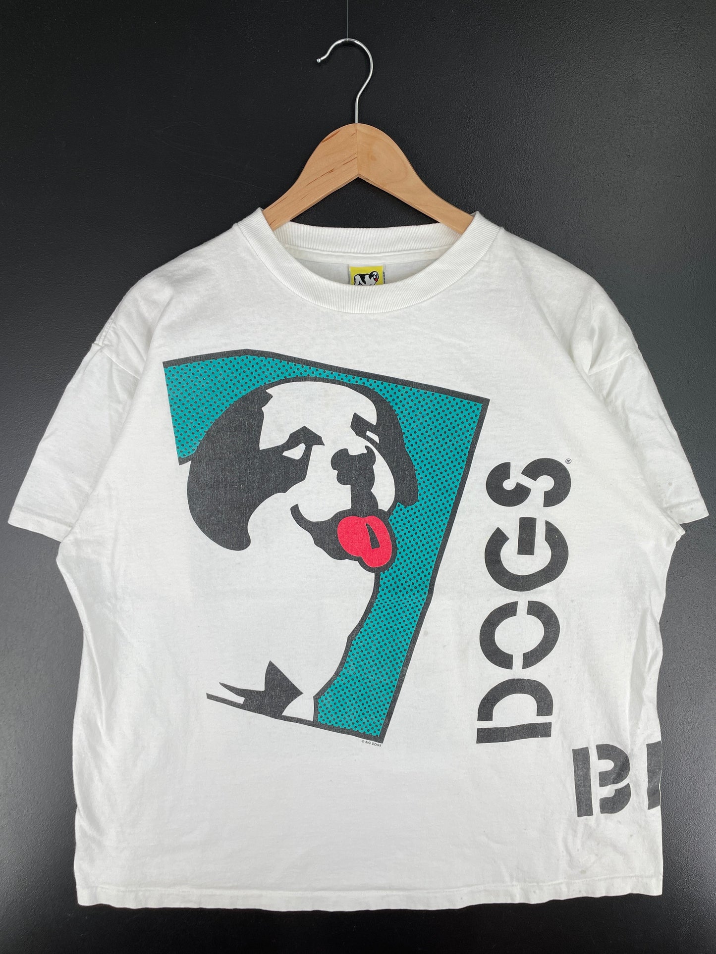 90's BIG DOGS Made in USA Size XL Vintage T-shirt / F883T