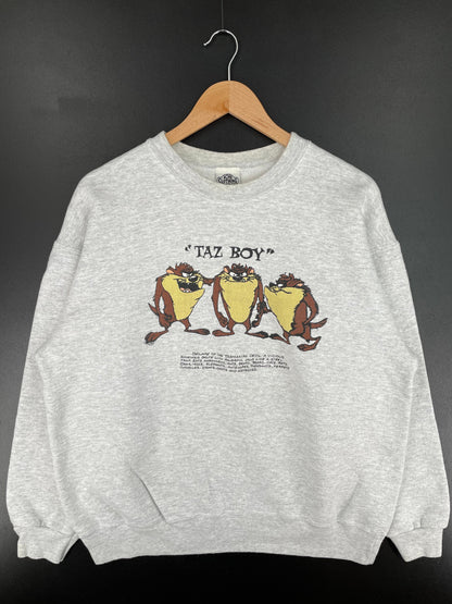 1991 LOONEY TUNES TAZ Made in USA Size L Vintage Sweat-Shirt / G3815S