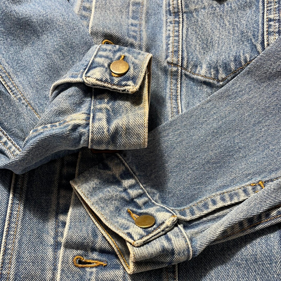 Vintage CHEVROLET RACING Size No Tag (Approx.L) Denim Jacket / F5920J
