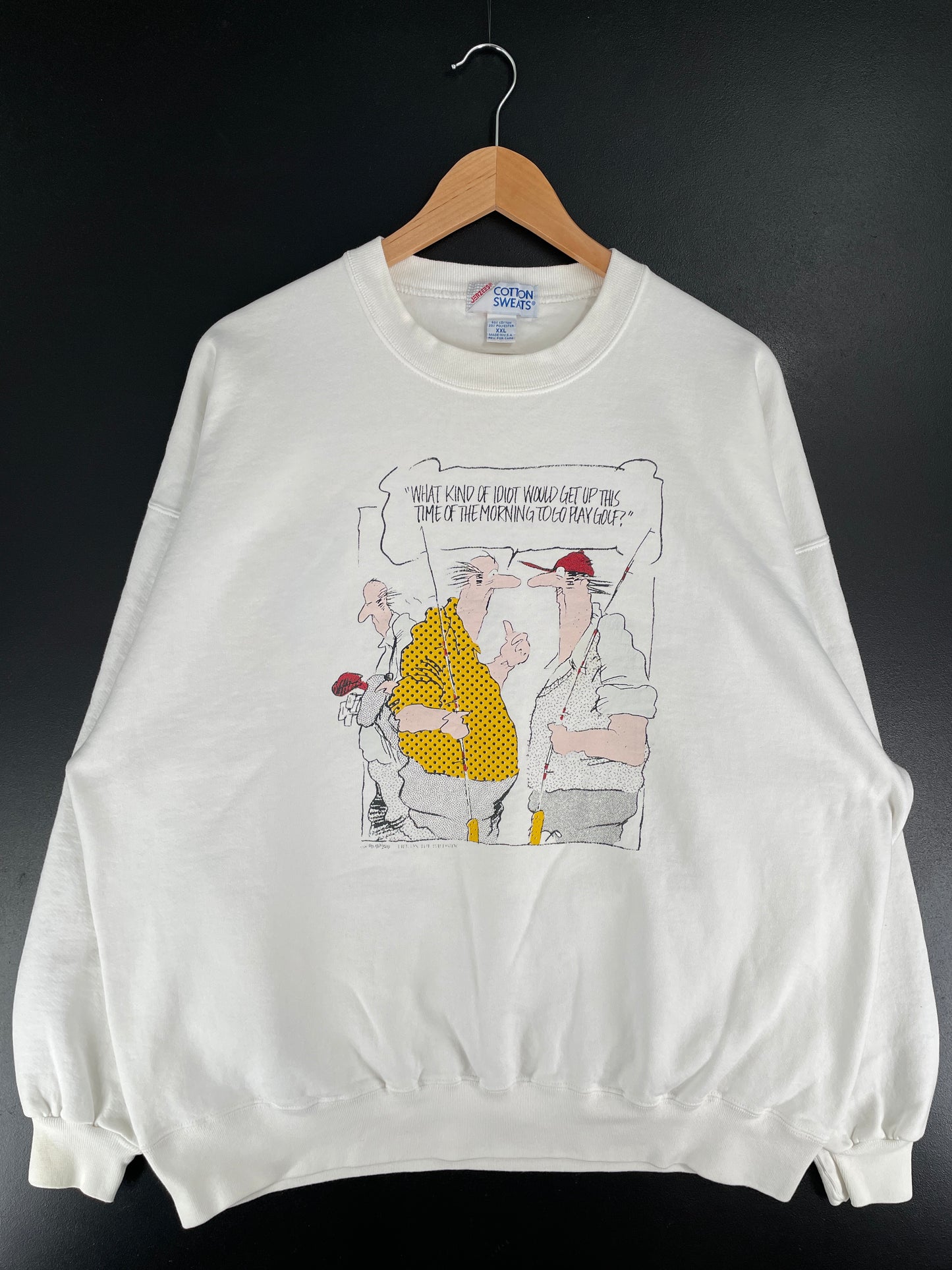 90's WHAT KIND OF IDIOT Made in USA Size XXL Vintage Sweat-shirt / E6796S