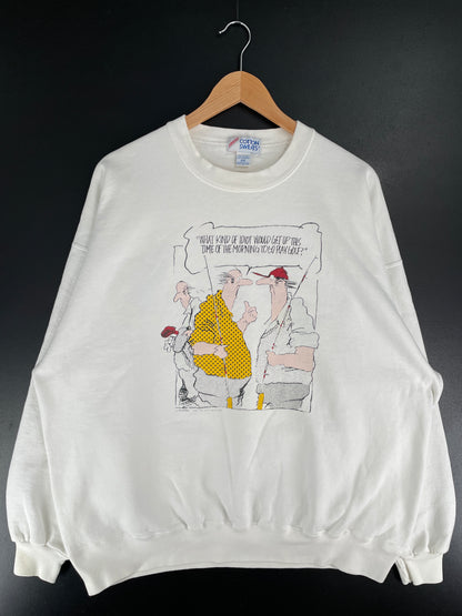 90's WHAT KIND OF IDIOT Made in USA Size XXL Vintage Sweat-shirt / E6796S