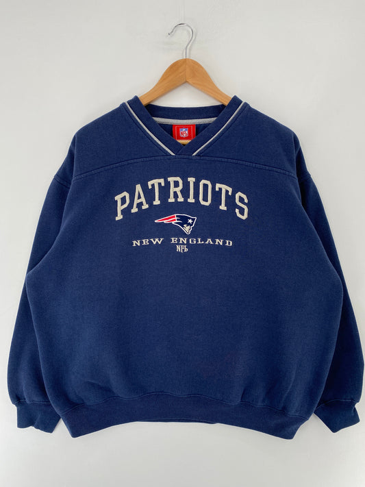 Vintage NEW ENGLAND PATRIOTS Size Approx.L NFL Sweat-Shirt / E7991S