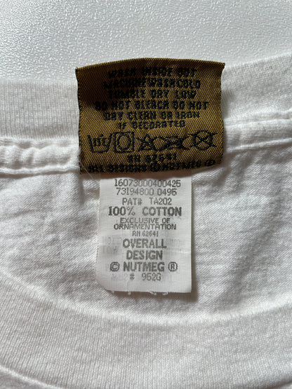 1995 OAKLAND RAIDERS Made in USA Size L Vintage NFL T-Shirt / E8886S