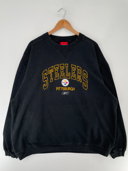 Vintage PITTSBURGH STEELERS Size XL Vintage NFL Sweat-shirt / F108S