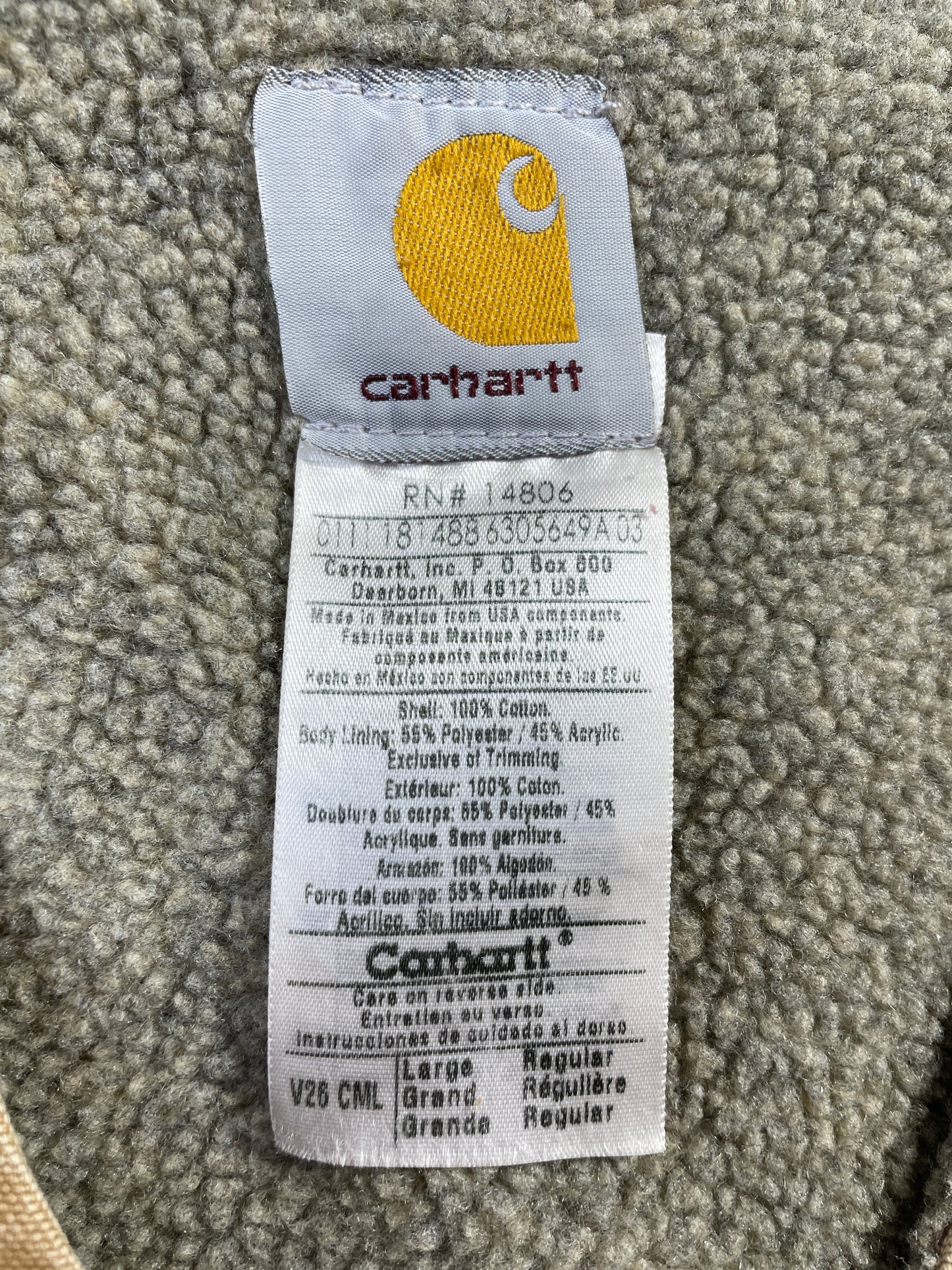 Vintage CARHARTT Size L Duck Vest / E7549J