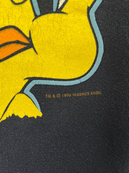 1994 LOONEY TUNES TWEETY Size Approx.L Vintage Sweat-shirt / F7737S