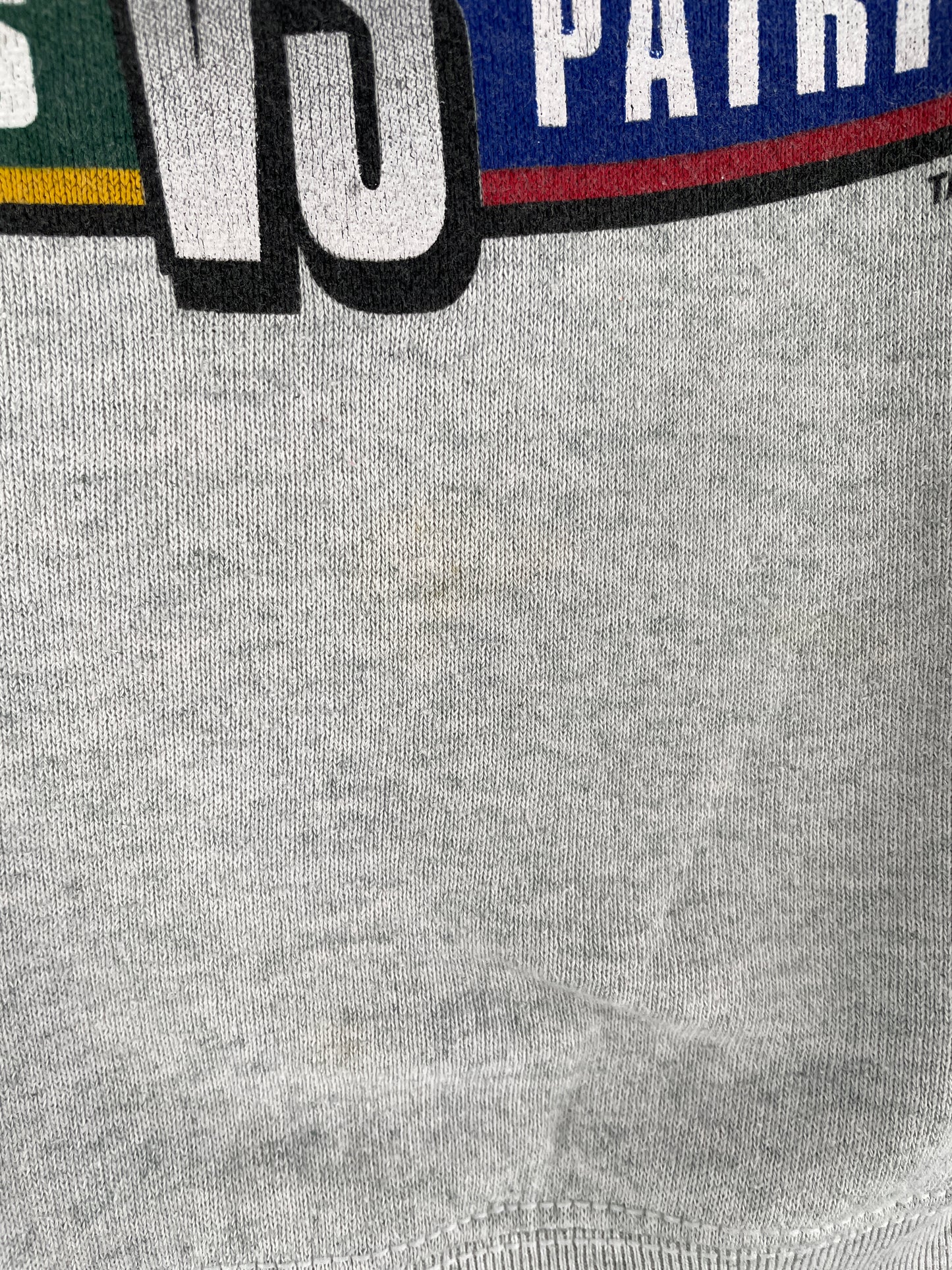 1997 GREEN BAY PACKERS x NEW ENGLAND PATRIOTS Made in USA Size L Vintage NFL Sweat-Shirt / E7099S