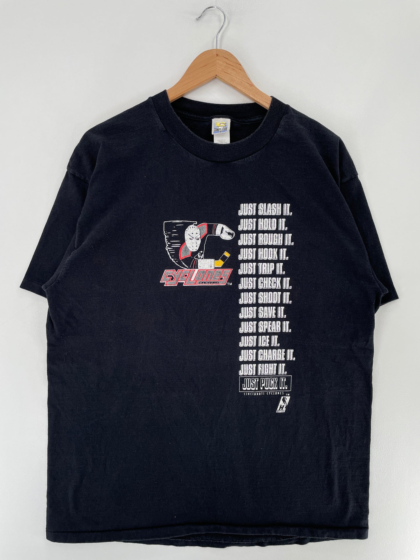 90’s CINCINNATI CYCLONES Size XL Vintage NHL T-Shirt / F2803T