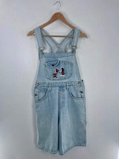 90's DISNEY MICKEY AND MINNIE Size Women's M Vintage Denim Overall / E8766P