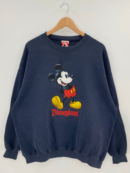 90's DISNEYLAND MICKEY Size XXL Vintage Sweat-shirt / F5214S
