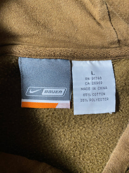00' NIKE  BAUER Size L Vintage Hoodie Sweat-Shirt / E9375S