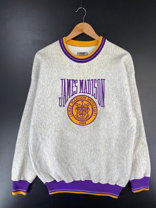 90’s JAMES MADISON UNIVERSITY Made in USA Size L College Sweat-shirt / F4250S