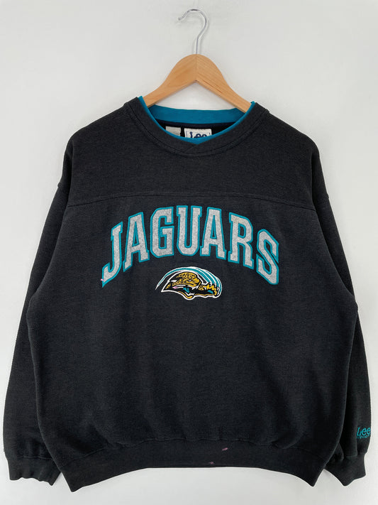 90’s NASHVILLE JAGUARS Size L Vintage NFL Sweat-Shirt / F530S