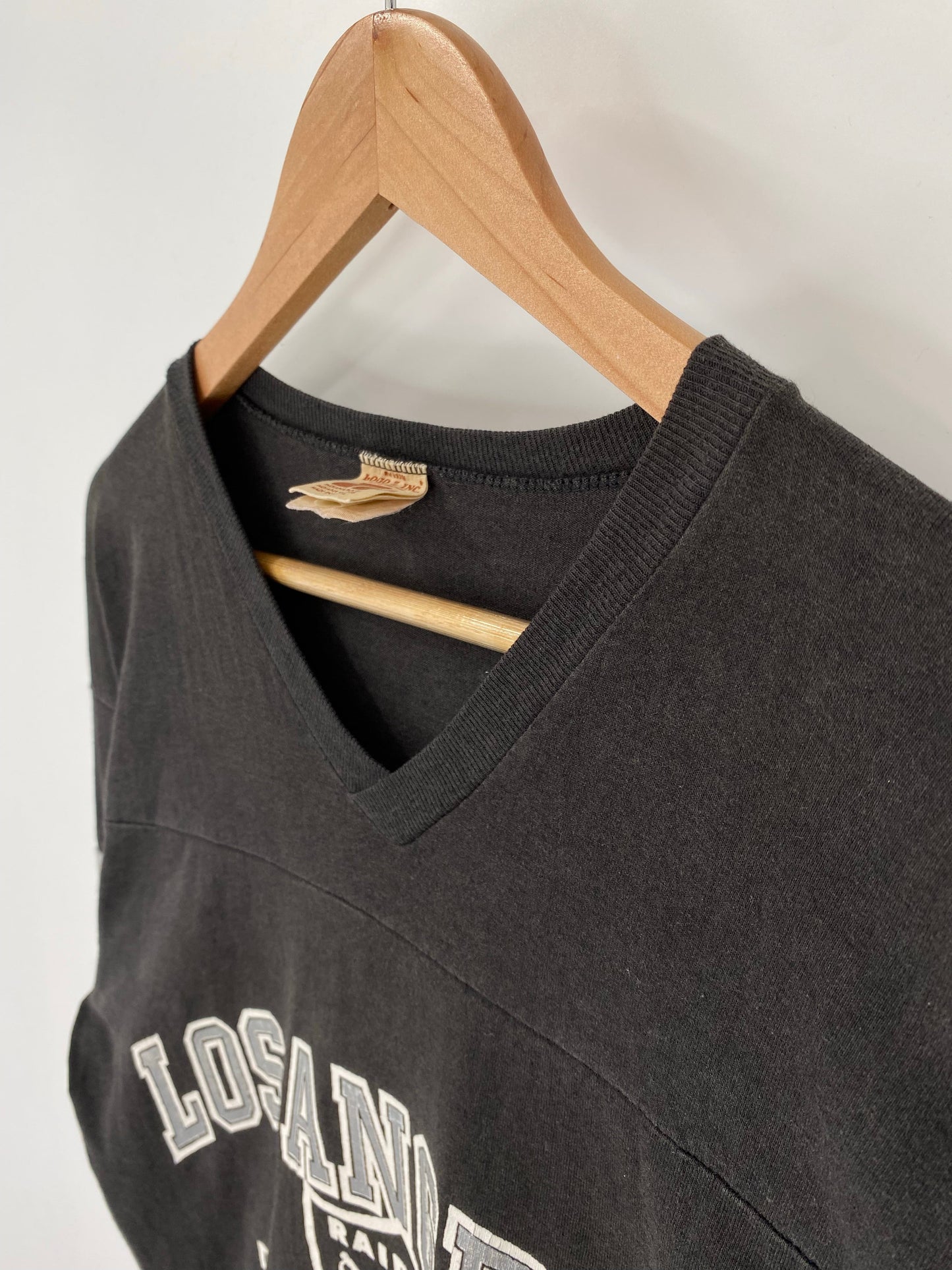 90’s LOS ANGELES RAIDERS Made in USA Size No Tag (Approx. XL) NFL T-shirt / F4827T