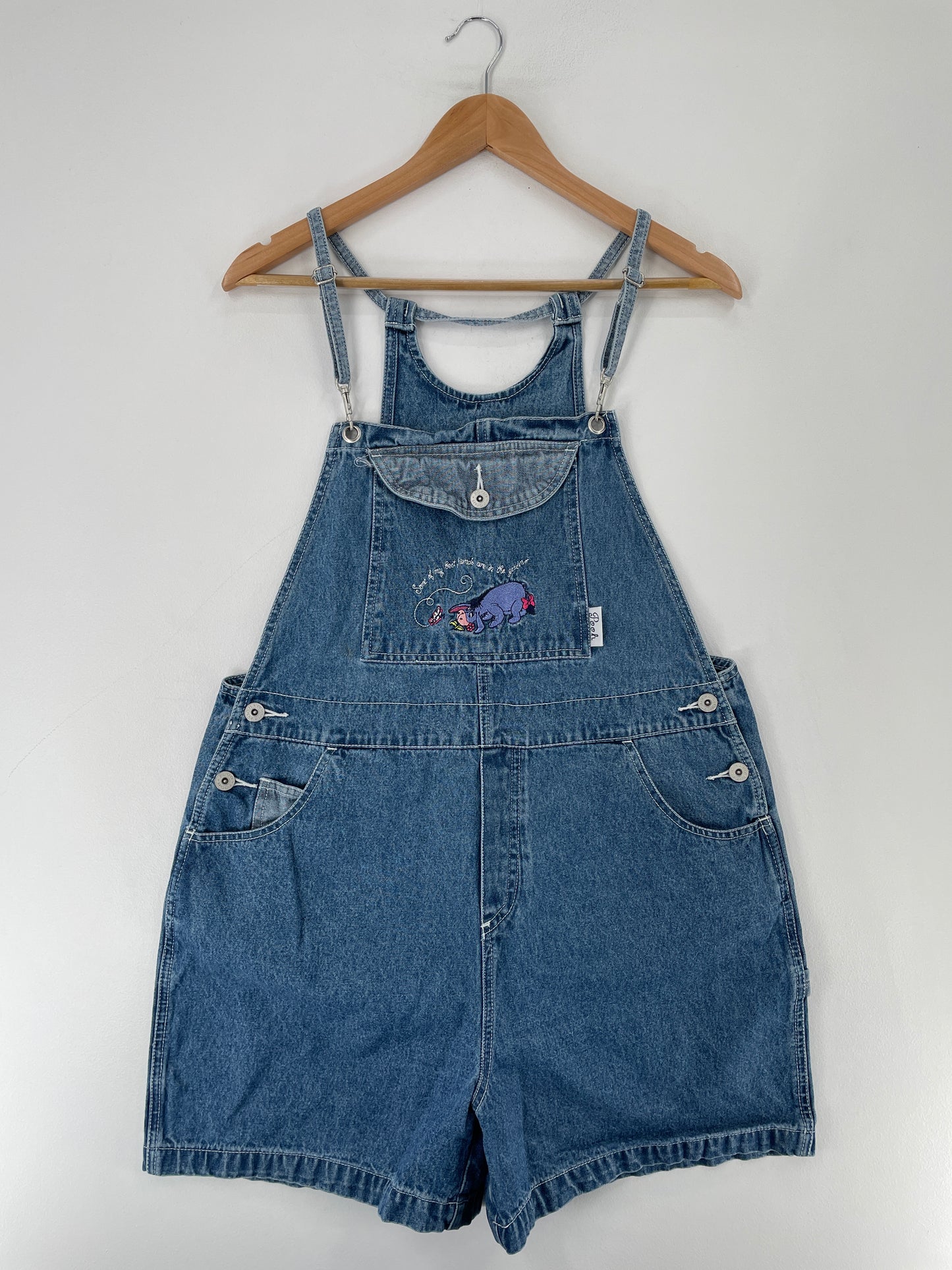 00' DISNEY EEYORE Size XL Vintage Denim Overall / E7841P