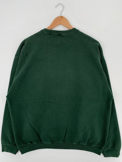 00' GREEN BAY PACKERS BRETT FARVE Sizer XL Vintage NFL Sweat-Shirt / F9460S