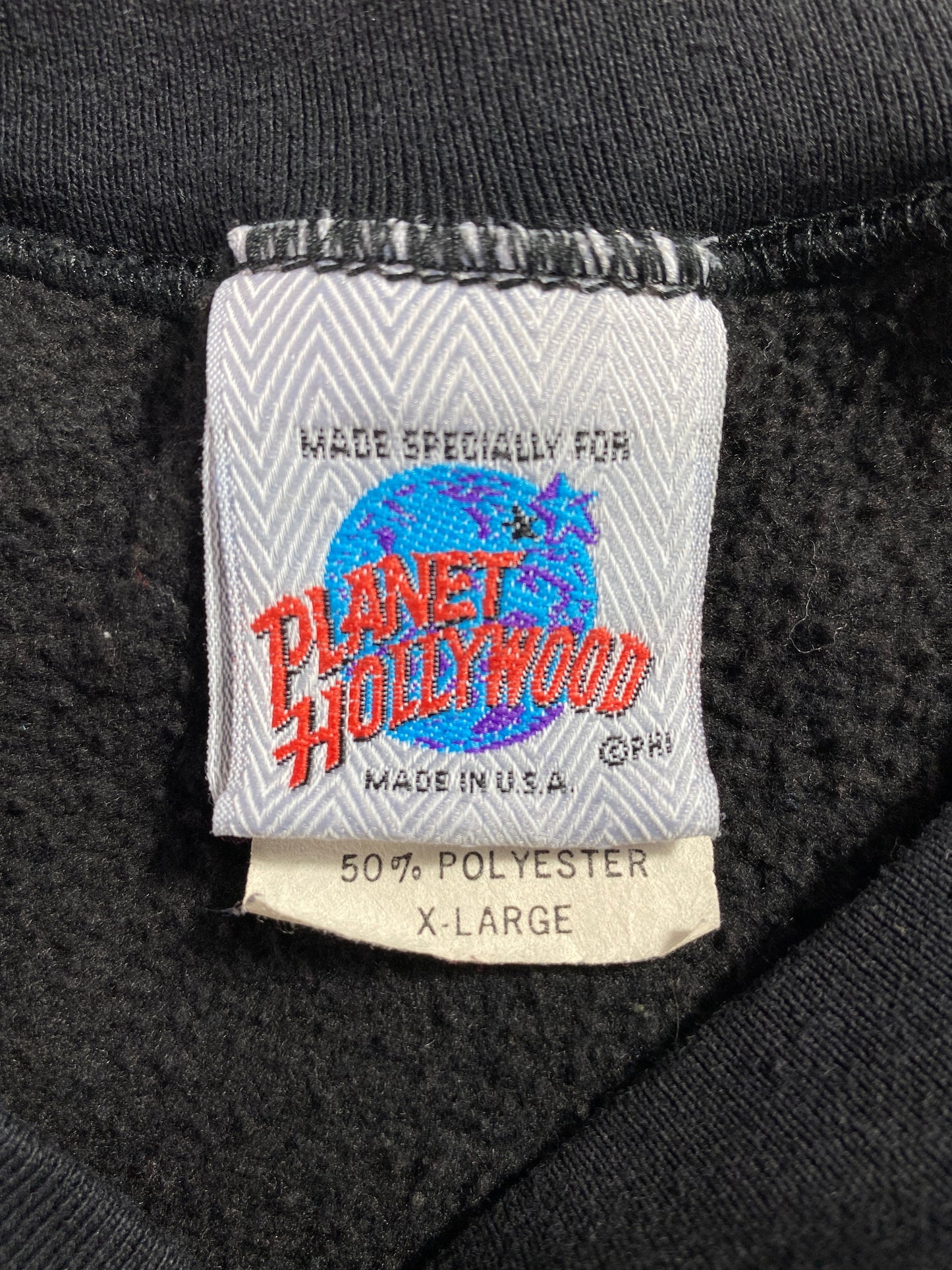 90's PLANET HOLLYWOOD Made in USA Size XL Vintage Sweat-shirt / F6291S