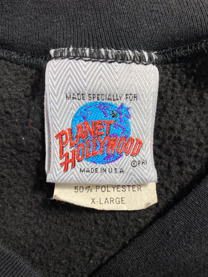 90's PLANET HOLLYWOOD Made in USA Size XL Vintage Sweat-shirt / F6291S