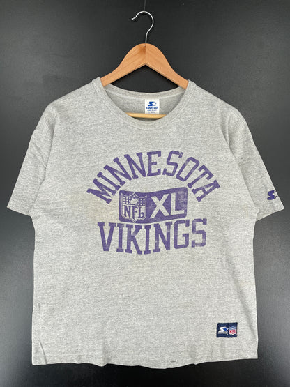 80’s STARTER x MINNESOTA VIKINGS Made in USA Size L Vintage NFL T-shirt / E8076T