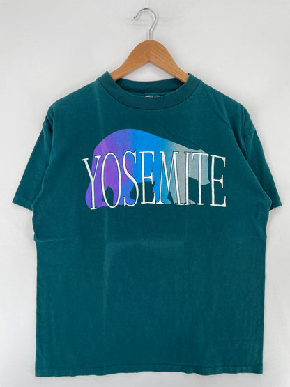 90's YOSEMITE Made in USA Size L Vintage T-Shirt / E7585T